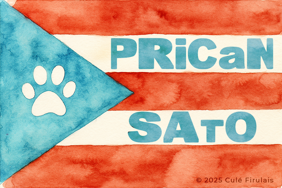 "PRican Sato" 2"x3" Waterproof Sticker