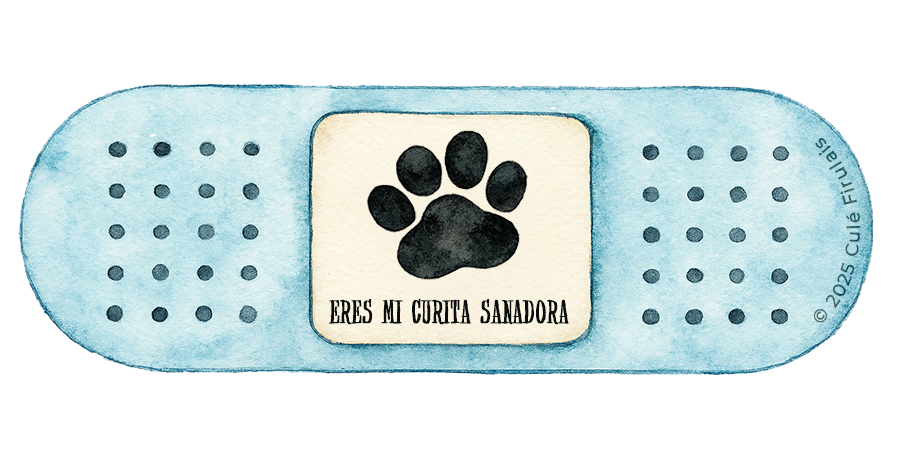 "Mi Curita" 1.5"x3"  Waterproof Sticker